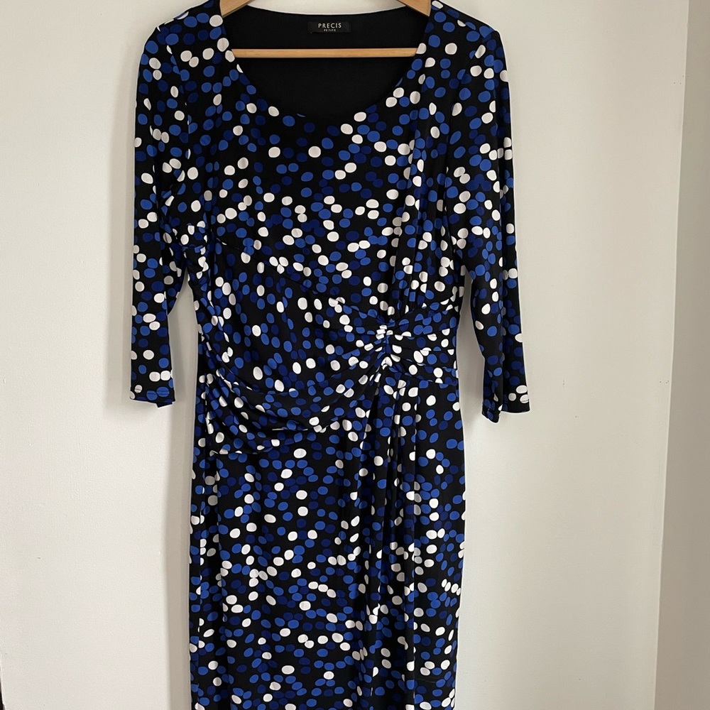 Blue Polka Dot Women's Dress
